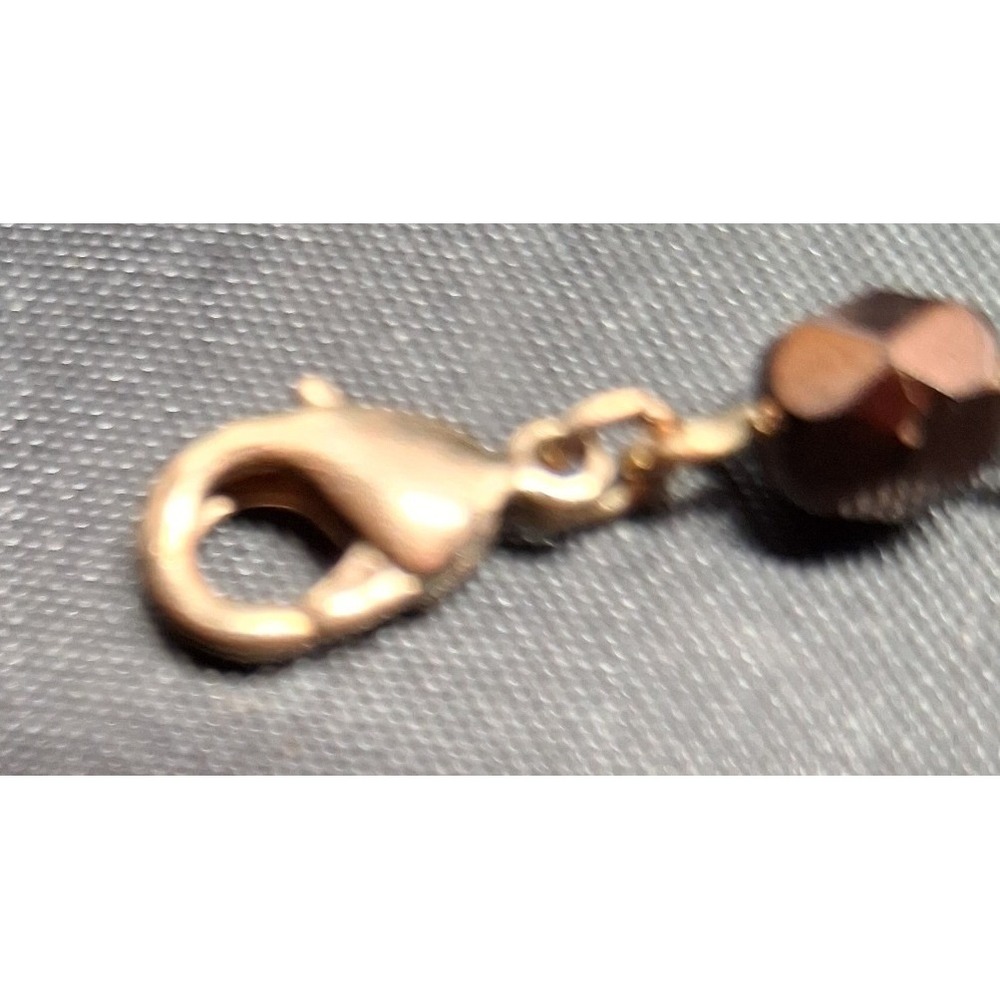Avon Vintage Gold Tone Filigree Smoky Topaz Amb, Crystal Beaded Pendant Necklace - Picture 13 of 14